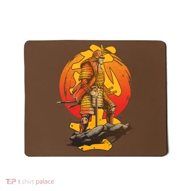 Firey Japanese Samurai Warrior Mousepad