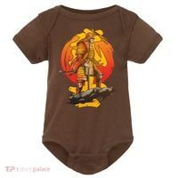 Firey Japanese Samurai Warrior Baby Bodysuit thumb 0