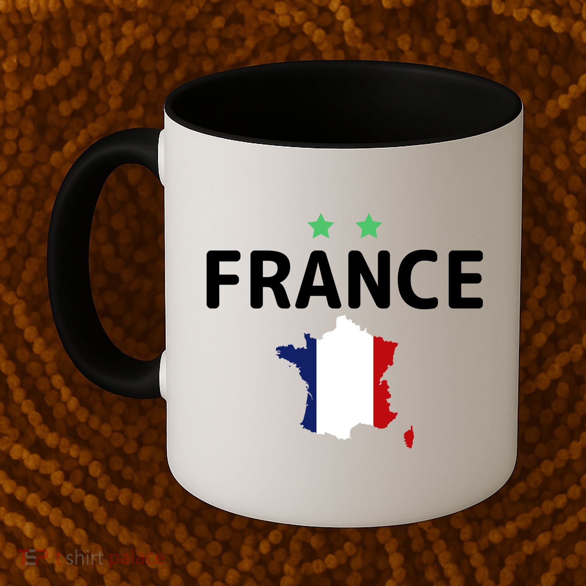 France Jersey Soccer Fan Map Flag Coffee Mug