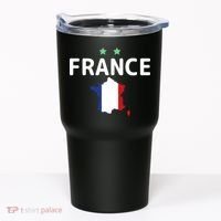 France Jersey Soccer Fan Map Flag Tumbler thumb 0