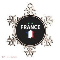 France Jersey Soccer Fan Map Flag Ornament thumb 0