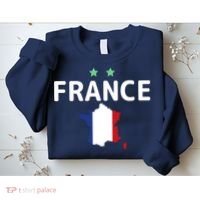 France Jersey Soccer Fan Map Flag Sweatshirt thumb 2