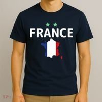 France Jersey Soccer Fan Map Flag T-Shirt thumb 3