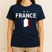 France Jersey Soccer Fan Map Flag T-Shirt thumb 4