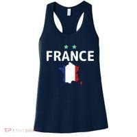 France Jersey Soccer Fan Map Flag Women's Tank Top thumb 0
