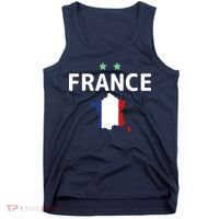France Jersey Soccer Fan Map Flag Tank Top thumb 0