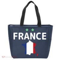 France Jersey Soccer Fan Map Flag Tote Bag thumb 0
