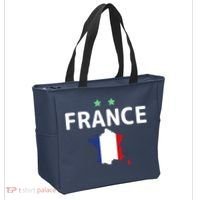 France Jersey Soccer Fan Map Flag Tote Bag thumb 2