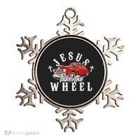 Funny Jesus Take The Wheel Classic Hot Rod Car Ornament thumb 0