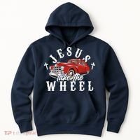 Funny Jesus Take The Wheel Classic Hot Rod Car Hoodie thumb 0