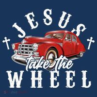Funny Jesus Take The Wheel Classic Hot Rod Car Women's Hoodie thumb 2
