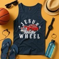 Funny Jesus Take The Wheel Classic Hot Rod Car Tank Top thumb 4