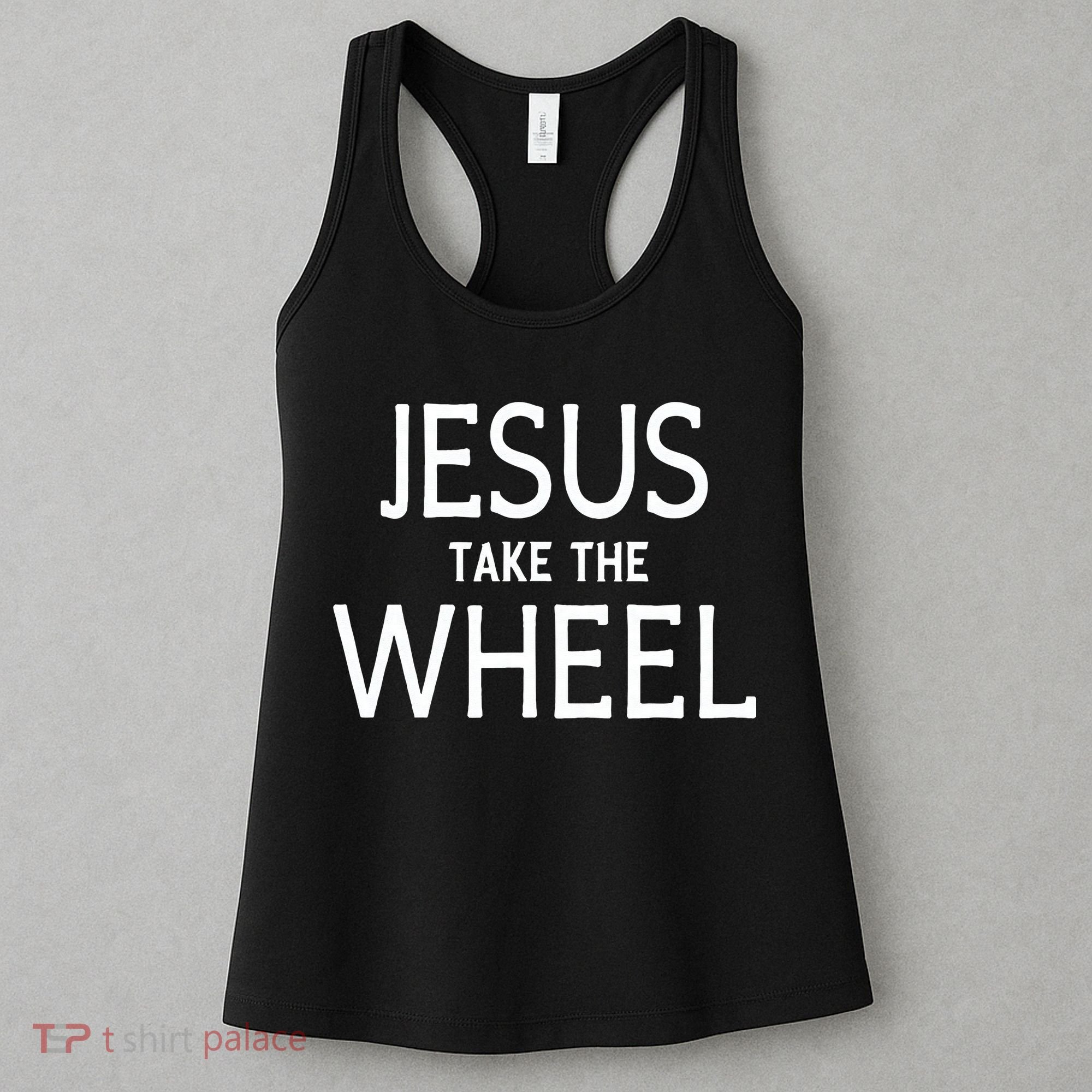Funny Jesus Take The Wheel Happy Easter Family Gift Women's Tank Top