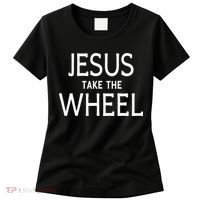 Funny Jesus Take The Wheel Happy Easter Family Gift Women's T-Shirt thumb 0