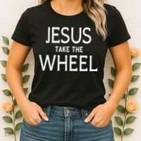 Funny Jesus Take The Wheel Happy Easter Family Gift Women's T-Shirt thumb 2