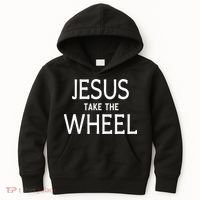 Funny Jesus Take The Wheel Happy Easter Family Gift Kids Hoodie thumb 0