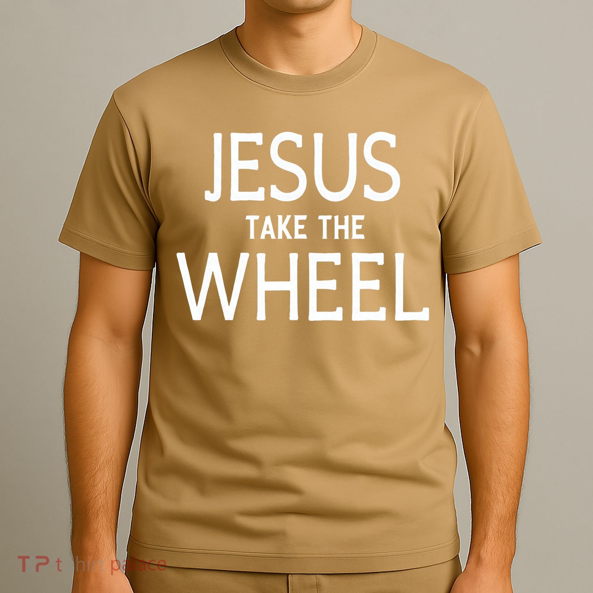 Funny Jesus Take The Wheel Happy Easter Family Gift T-Shirt
