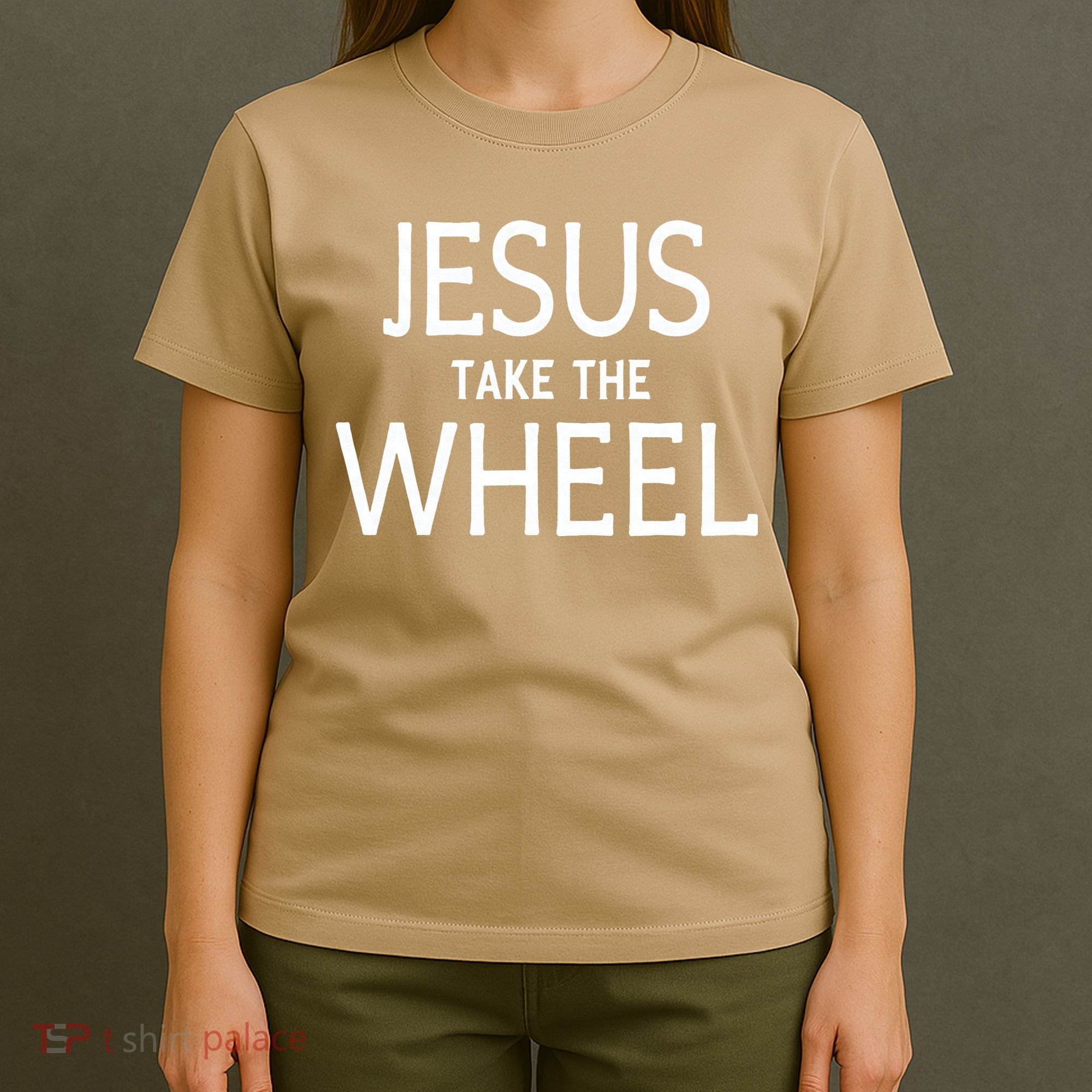 Funny Jesus Take The Wheel Happy Easter Family Gift T-Shirt