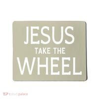 Funny Jesus Take The Wheel Happy Easter Family Gift Mousepad thumb 0