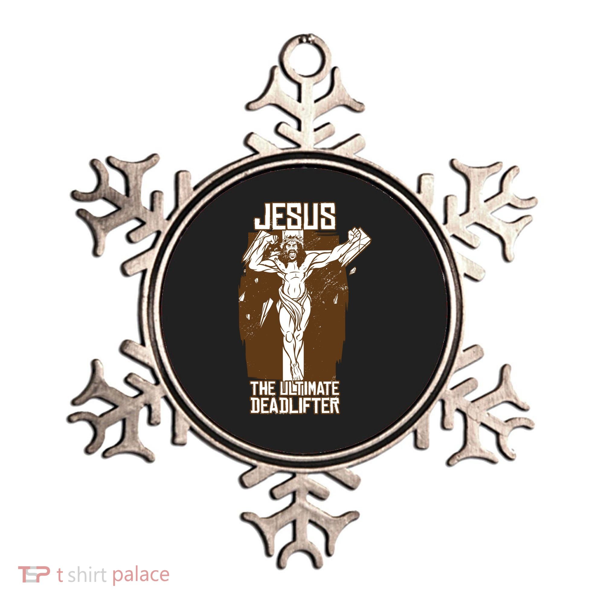 Funny Jesus The Ultimate Deadlifter Deadlift Afterlife Meaningful Gift Ornament
