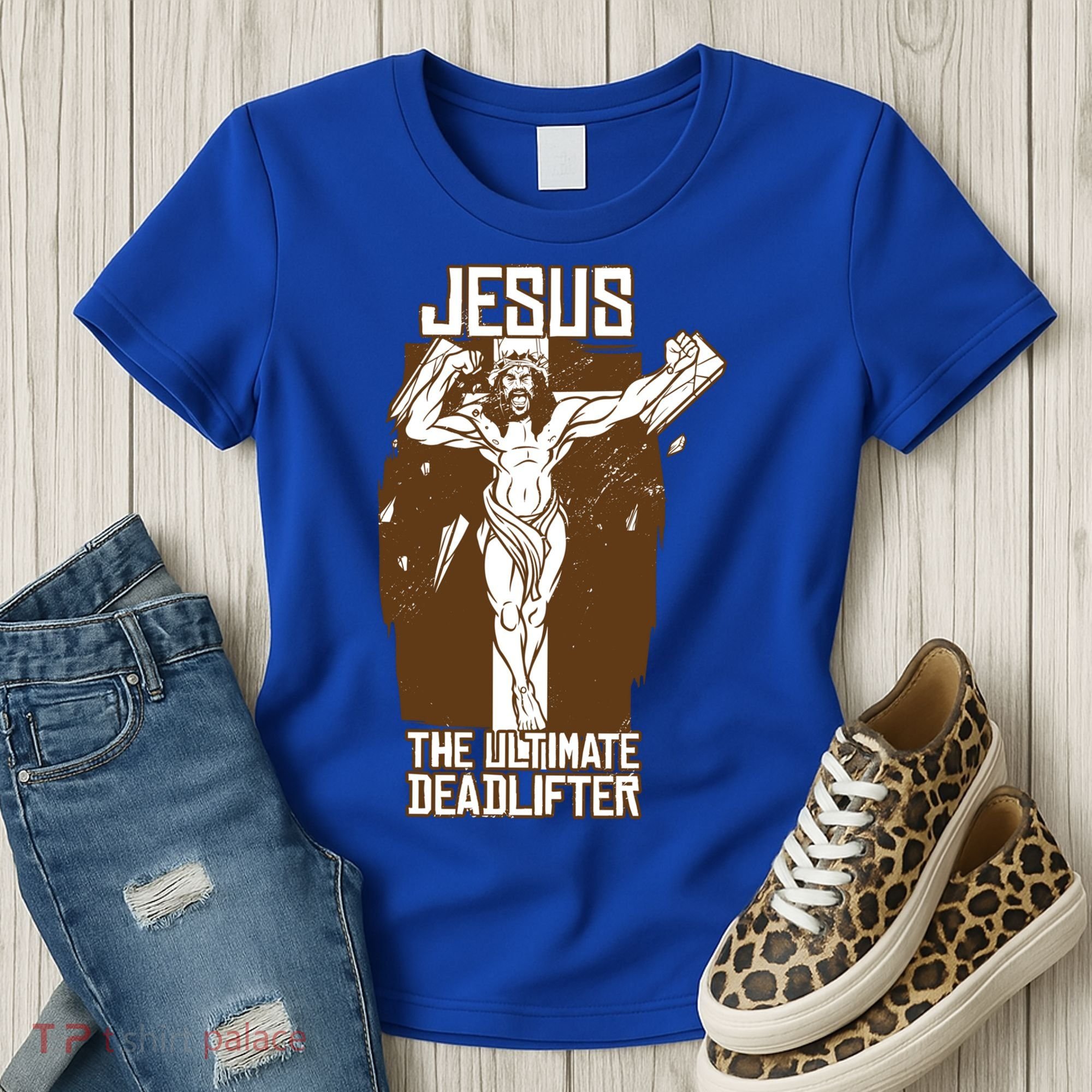 Funny Jesus The Ultimate Deadlifter Deadlift Afterlife Meaningful Gift Women's T-Shirt