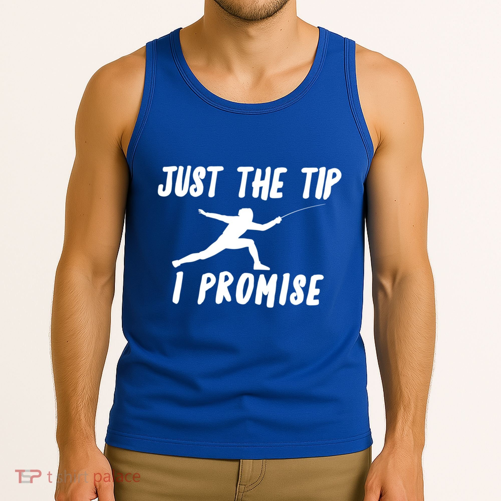 Fencer Just The Tip Promise Fencing Epee Martial Arts Sport Gift Tank Top