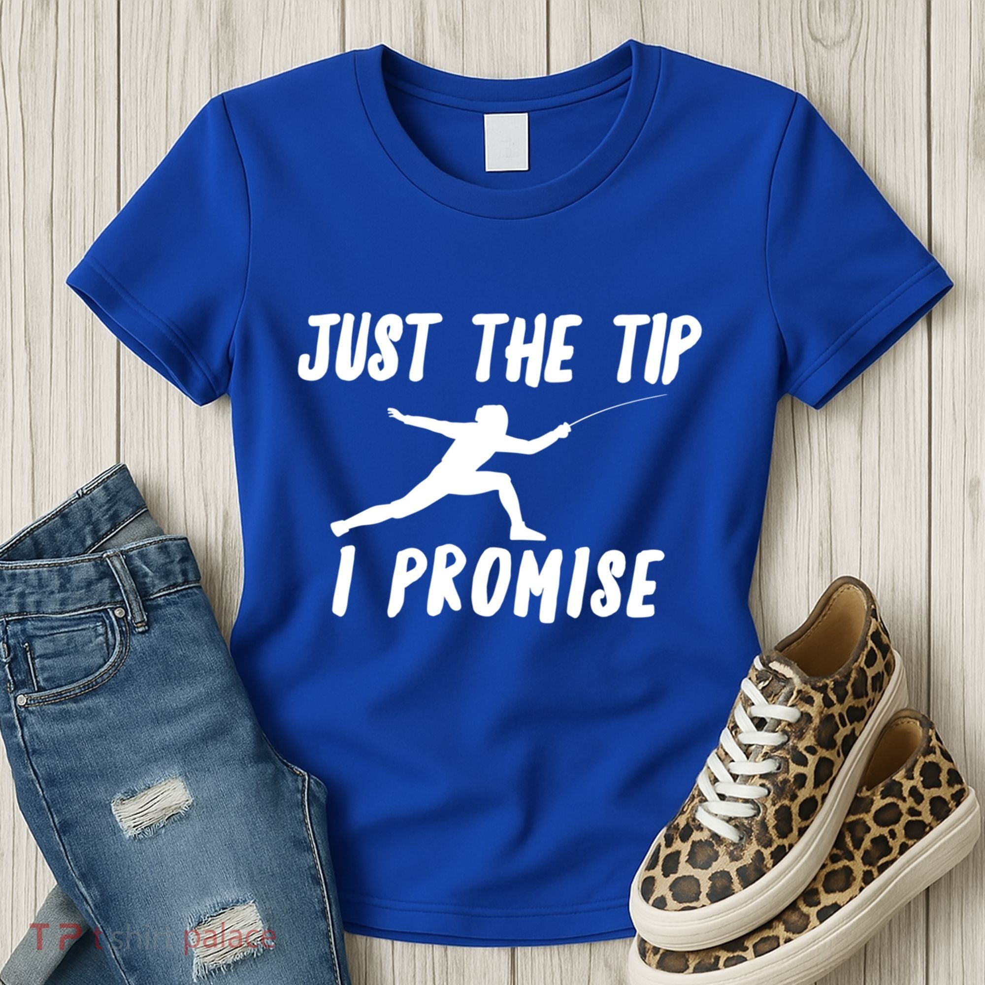 Fencer Just The Tip Promise Fencing Epee Martial Arts Sport Gift Women's T-Shirt