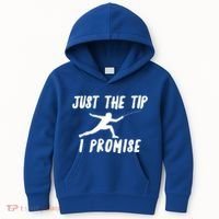 Fencer Just The Tip Promise Fencing Epee Martial Arts Sport Gift Kids Hoodie thumb 0