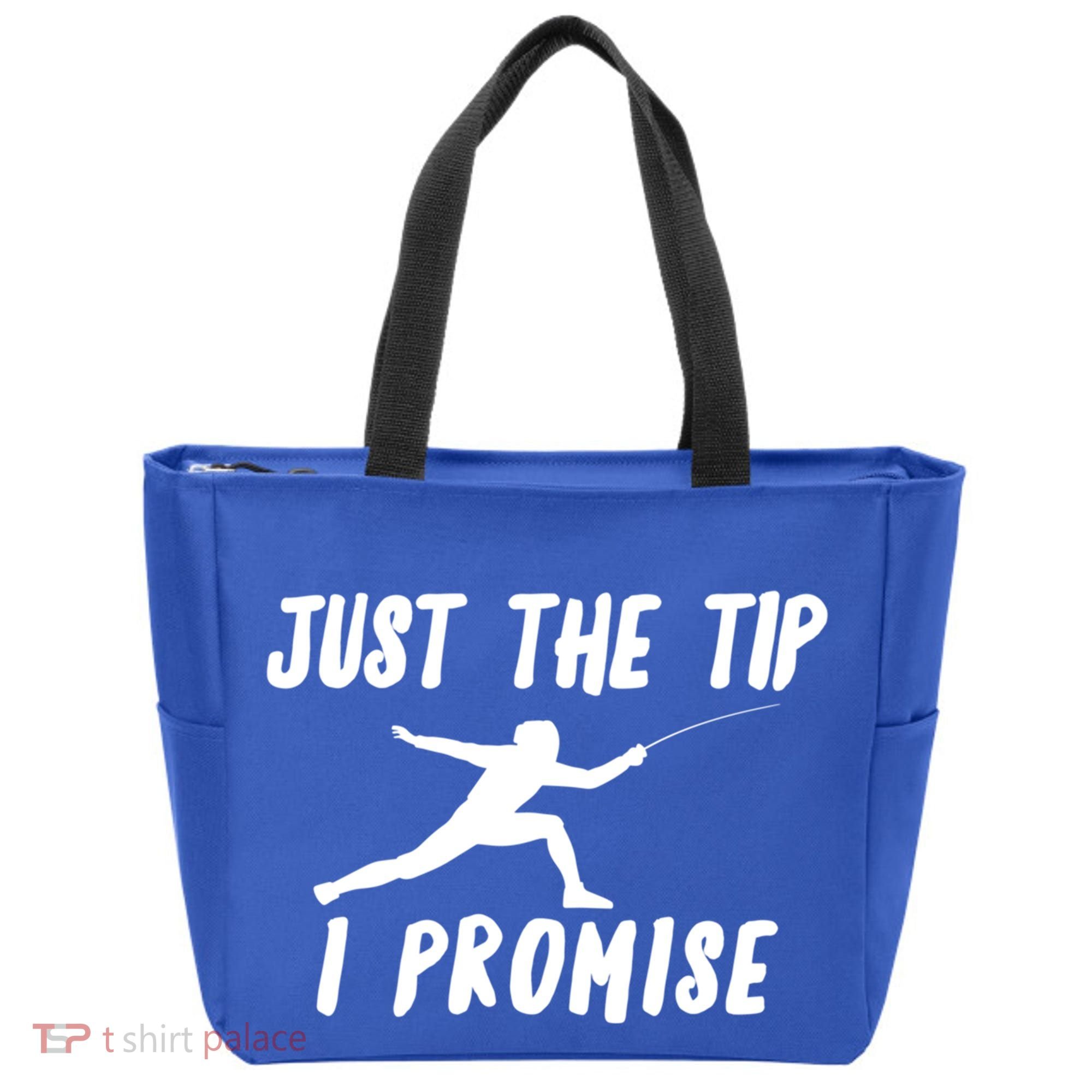 Fencer Just The Tip Promise Fencing Epee Martial Arts Sport Gift Tote Bag