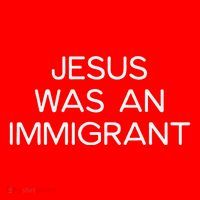 Funny Jesus Was An Immigrant Faith Jesus Christian Santa Hat thumb 1