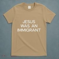 Funny Jesus Was An Immigrant Faith Jesus Christian T-Shirt thumb 5