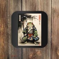 Frog Japanese Woodblock Coaster thumb 0