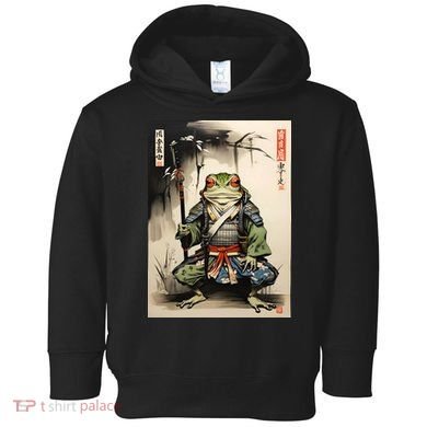 Frog Japanese Woodblock Toddler Hoodie