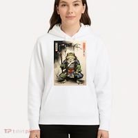Frog Japanese Woodblock Hoodie thumb 5
