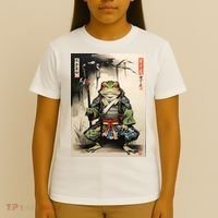 Frog Japanese Woodblock T-Shirt thumb 4