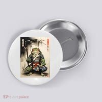Frog Japanese Woodblock Button thumb 0