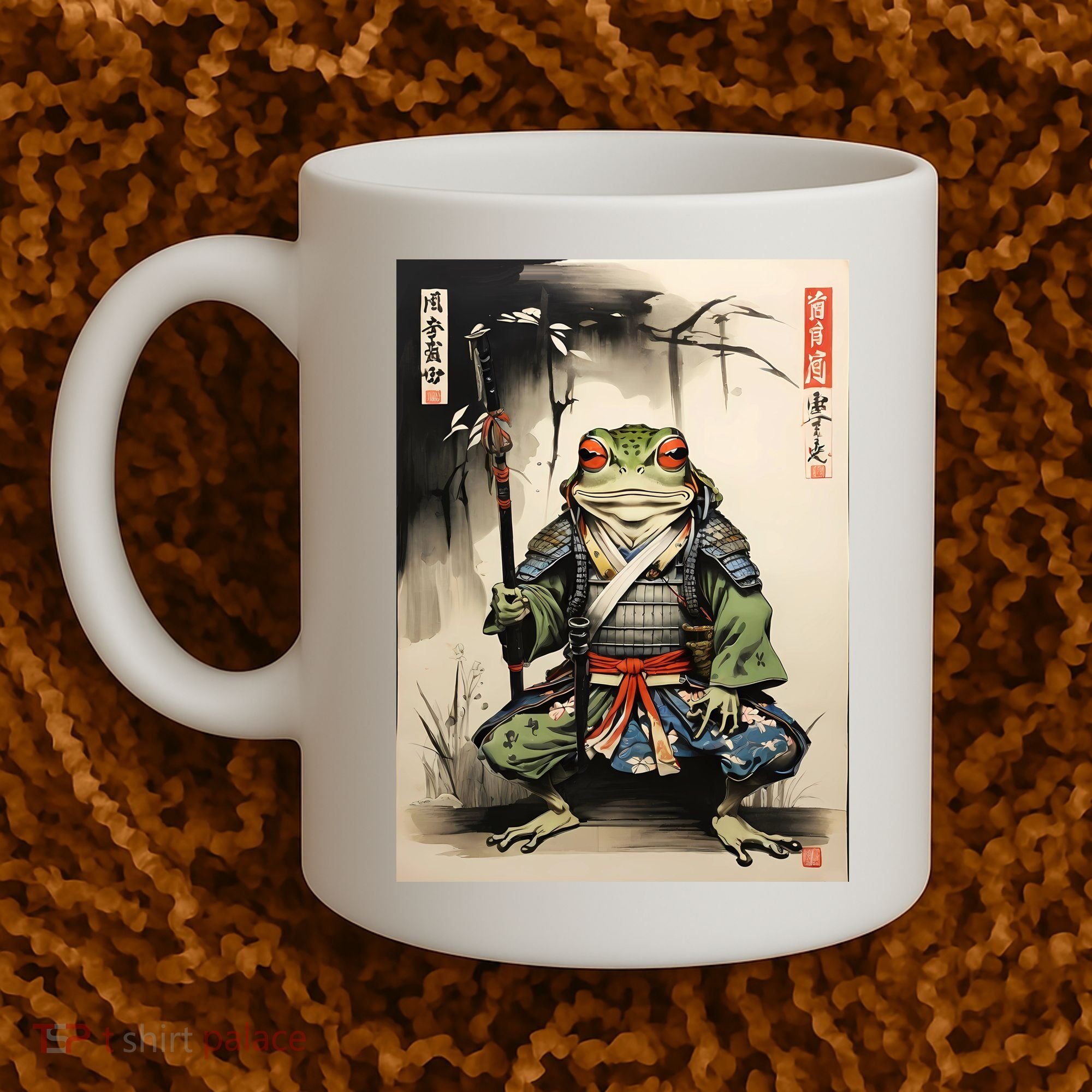 Frog Japanese Woodblock Coffee Mug