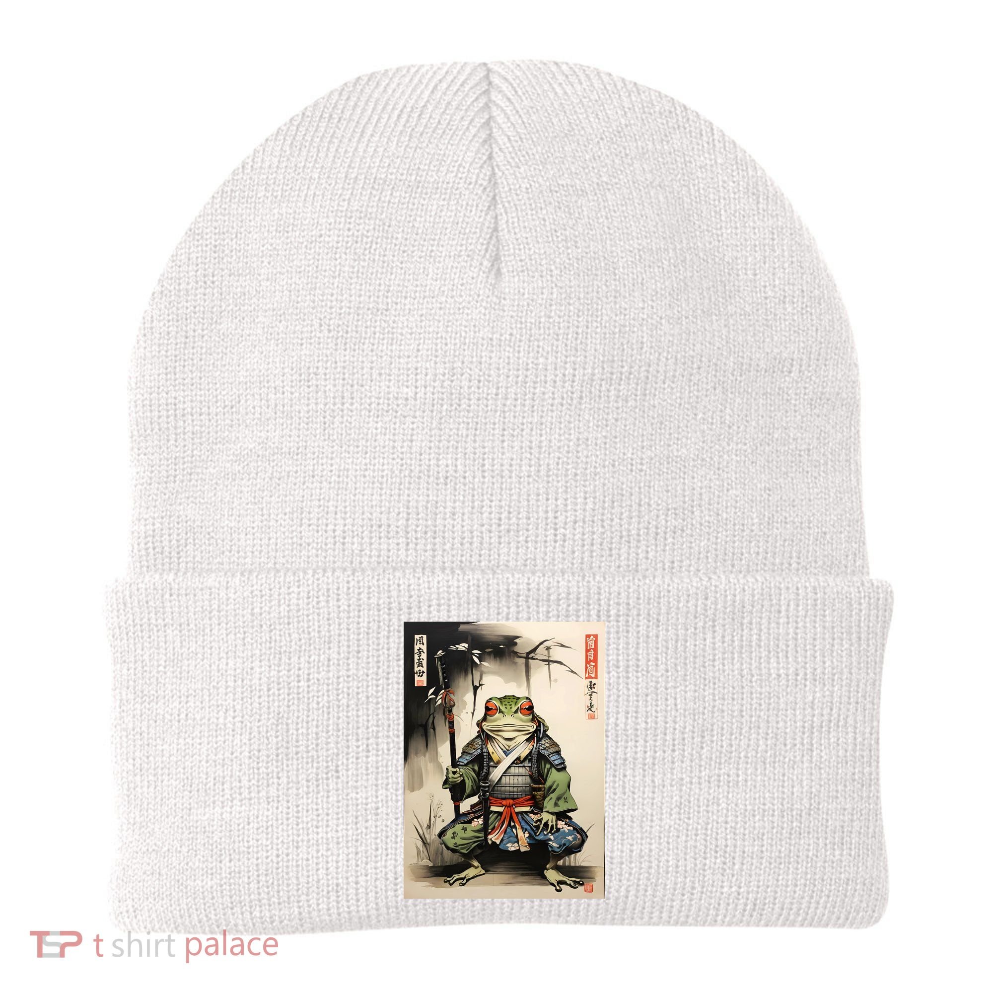 Frog Japanese Woodblock Beanie
