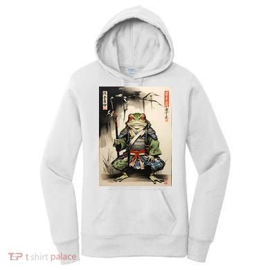 Frog Japanese Woodblock Women's Hoodie