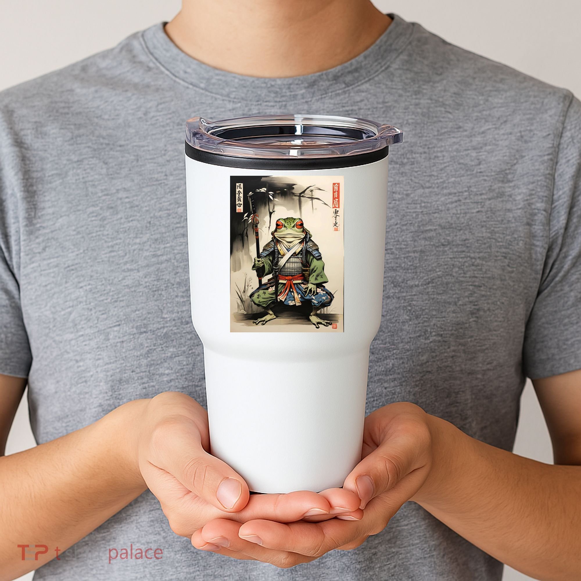 Frog Japanese Woodblock Tumbler