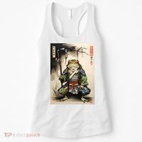 Frog Japanese Woodblock Women's Tank Top thumb 0