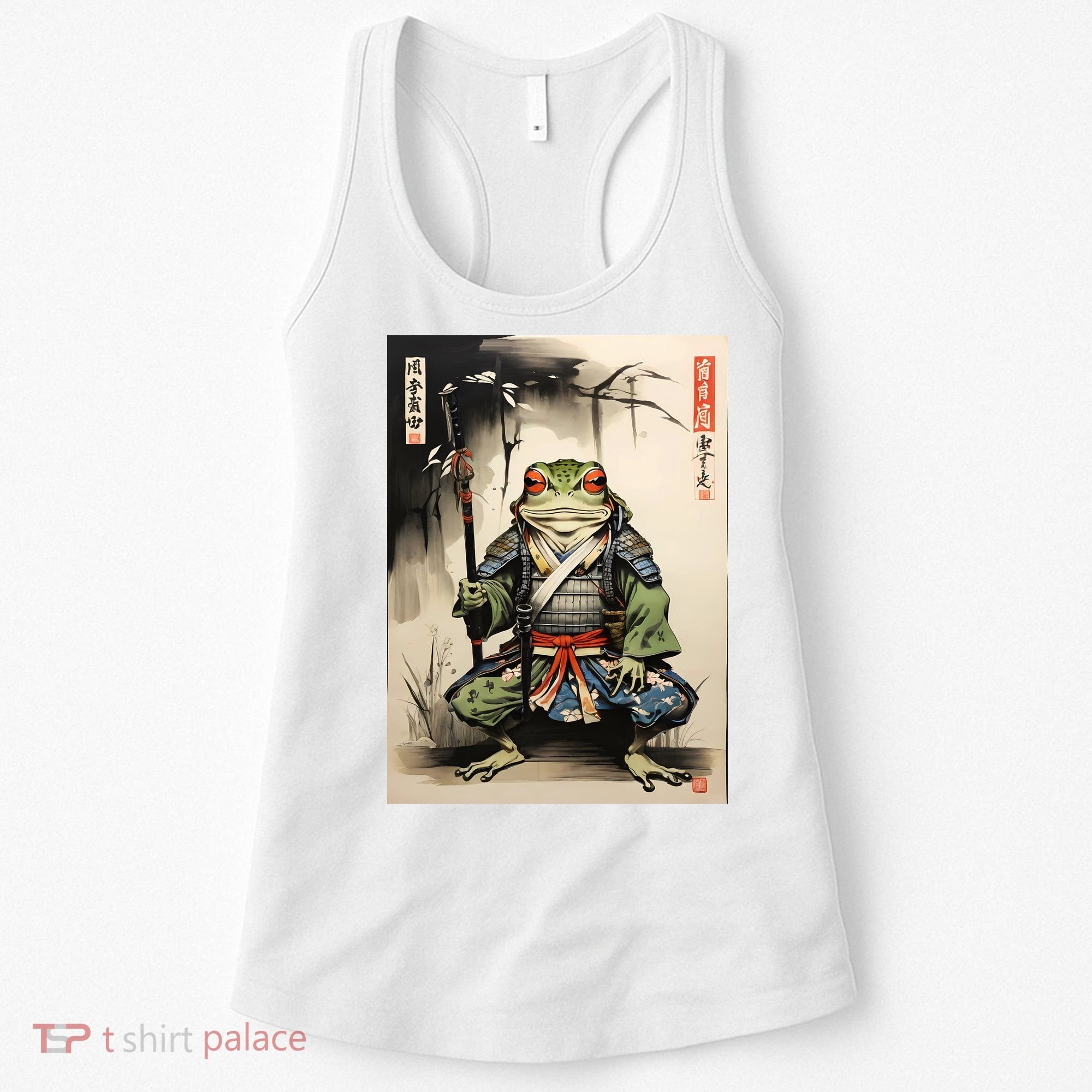 Frog Japanese Woodblock Women's Tank Top