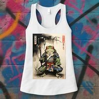 Frog Japanese Woodblock Women's Tank Top thumb 3
