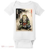 Frog Japanese Woodblock Baby Bodysuit thumb 0