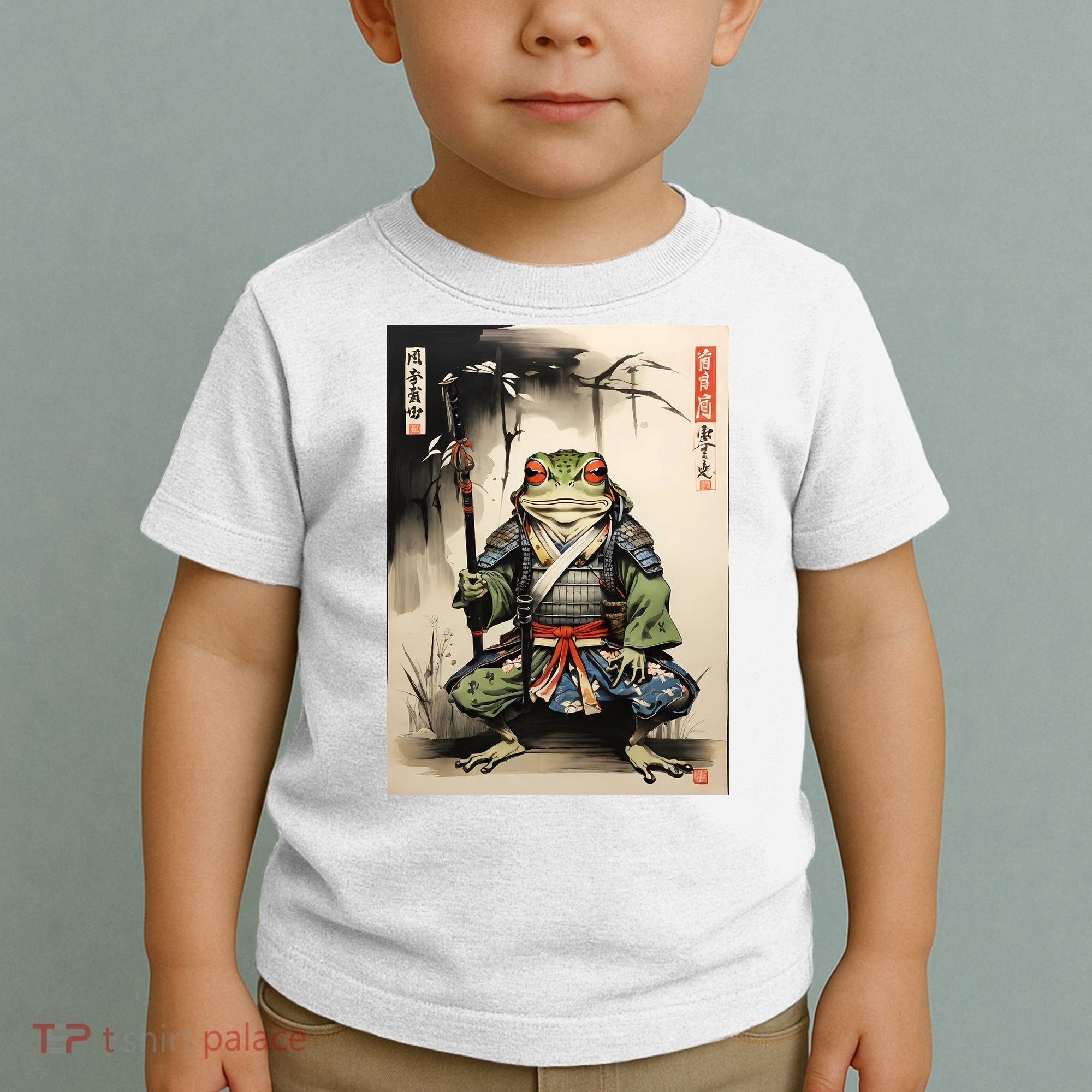 Frog Japanese Woodblock Toddler T-Shirt