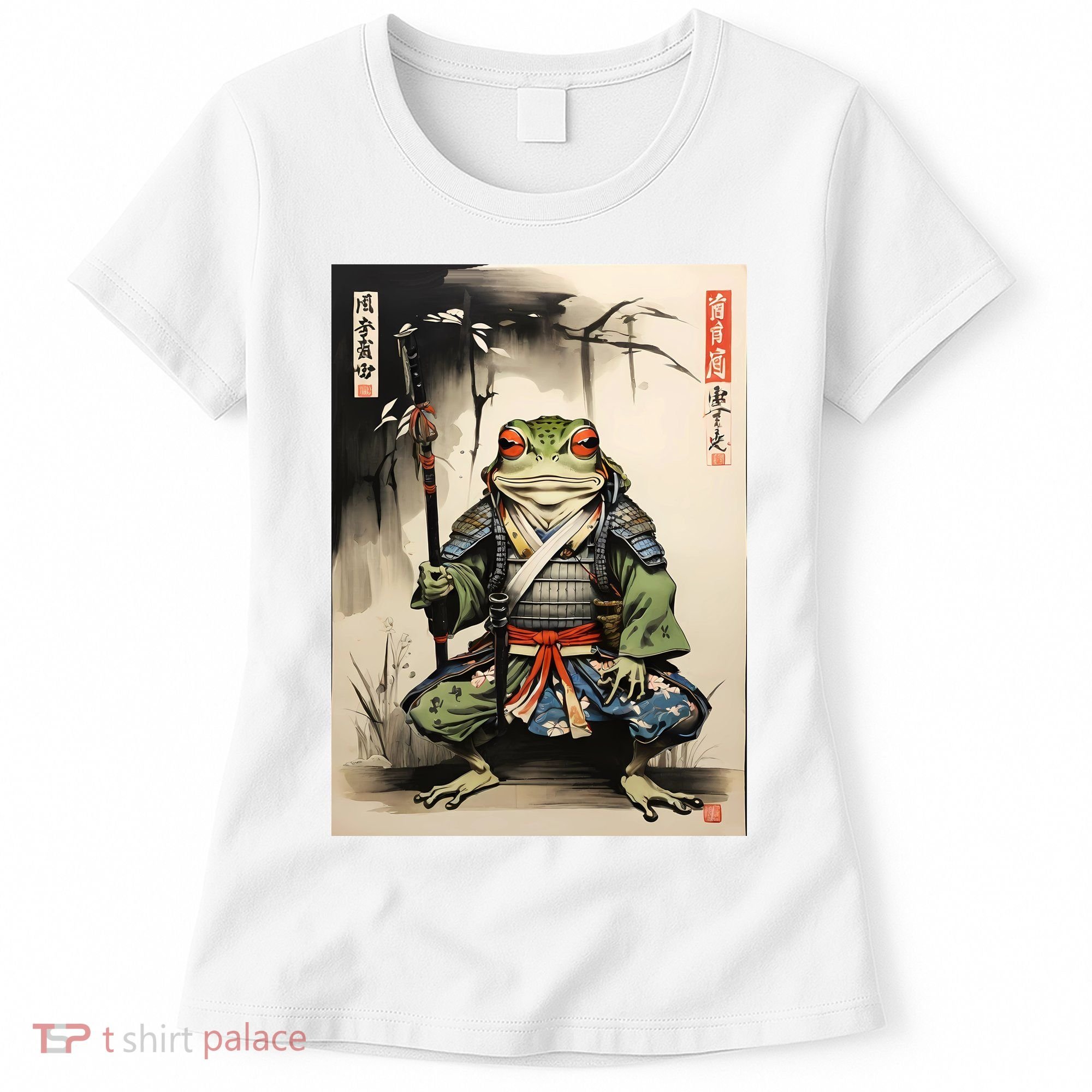 Frog Japanese Woodblock Women's T-Shirt