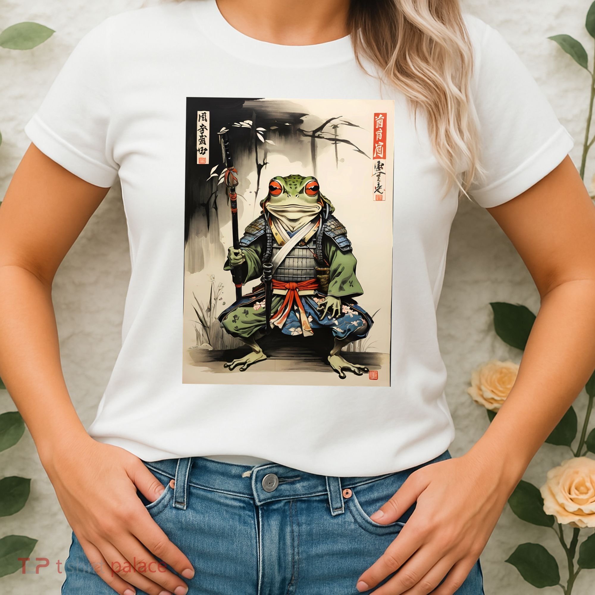 Frog Japanese Woodblock Women's T-Shirt