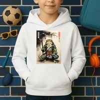 Frog Japanese Woodblock Kids Hoodie thumb 2