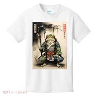 Frog Japanese Woodblock Kids T-Shirt thumb 0