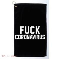 F**k Coronavirus Fight Golf Towel thumb 0